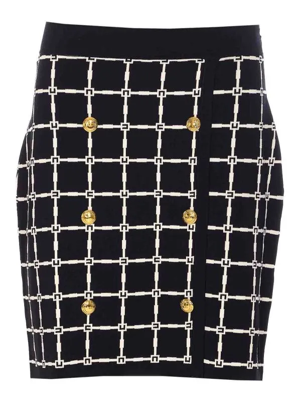 Elisabetta Franchi Jupe Midi - Noir - Noir - Femme | GK10B51E2685