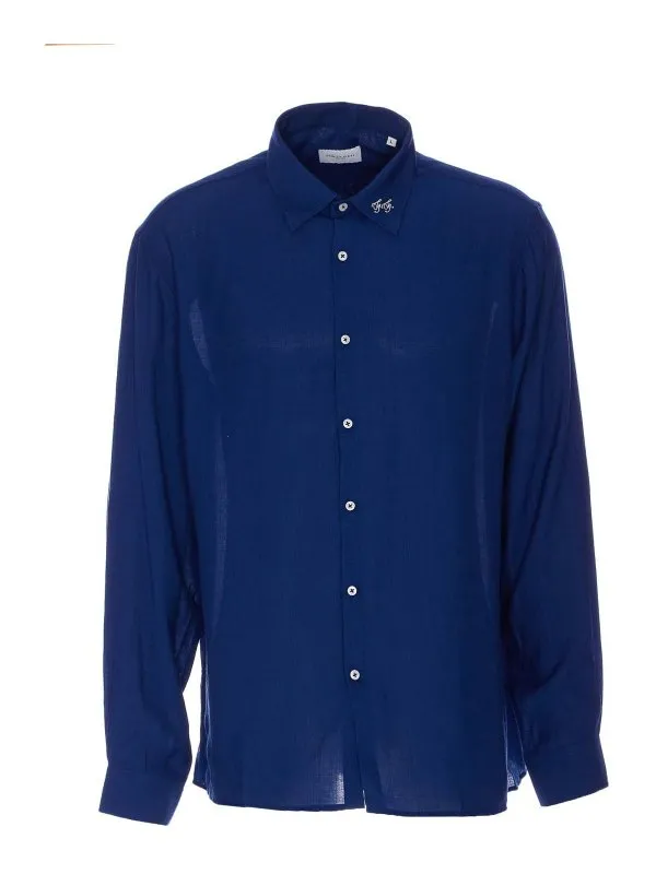 Family First Chemise - Bleu - Bleu - Homme | SHS2509DARKBLUE