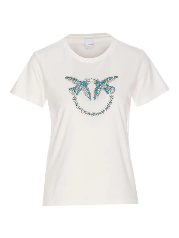 Pinko T-Shirt - Blanc - Blanc - Femme | 100535A2G7Z05