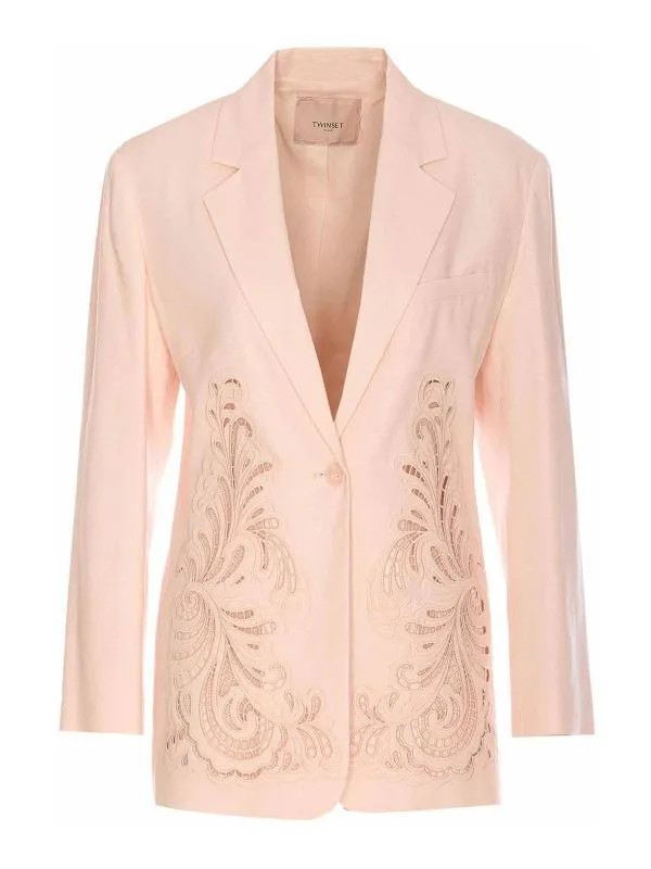 Twinset Blazer - Couleur Chair - Couleur Chair | 251TP216000178