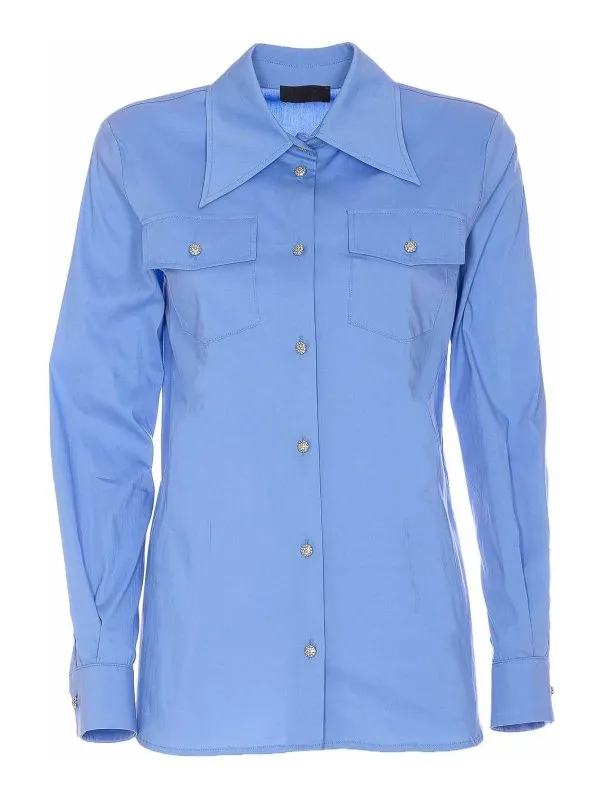 Liu Jo Chemise - Bleu - Bleu - Femme | CA5023T2432X0647