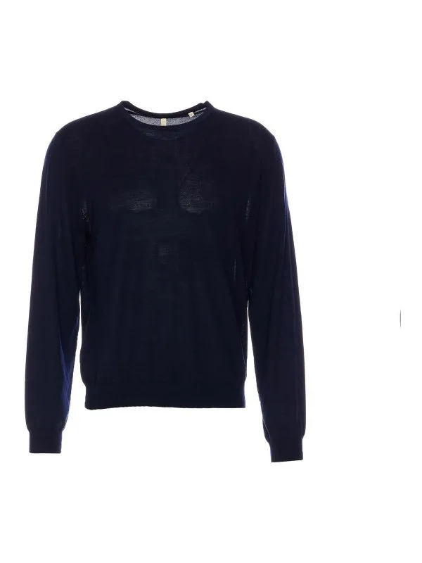 Sunflower Pull Col Rond - Bleu - Bleu - Homme | 3062NAVY