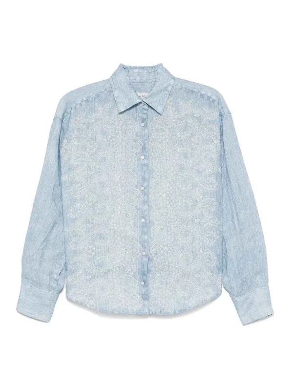 Ermanno Firenze Chemise - Bleu - Bleu - Femme | D46EK001EC0MF157