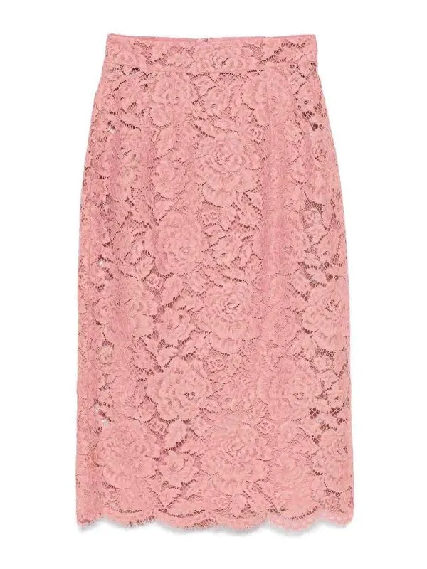 Dolce & Gabbana Jupe Midi - Rose Clair - Femme | F4B7ITHLM7LF0473