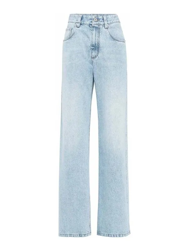 Brunello Cucinelli Jean Droit - Bleu - Bleu | MA095P5565C9009