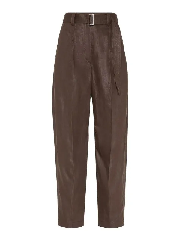 Brunello Cucinelli Pantalons Décontractés - Marron | ML142P8559C273
