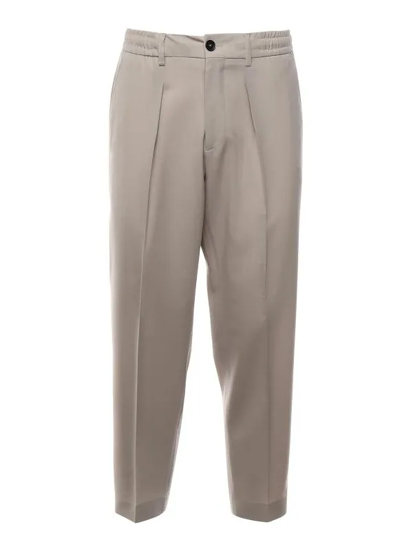 Beable Pantalons Décontractés - Beige | DOMINIQUEREGULARMTMASTICE