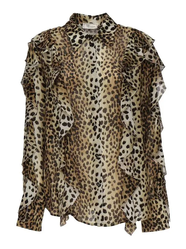 Blumarine Chemise - Marron - Marron - Femme | 2C354AM9905