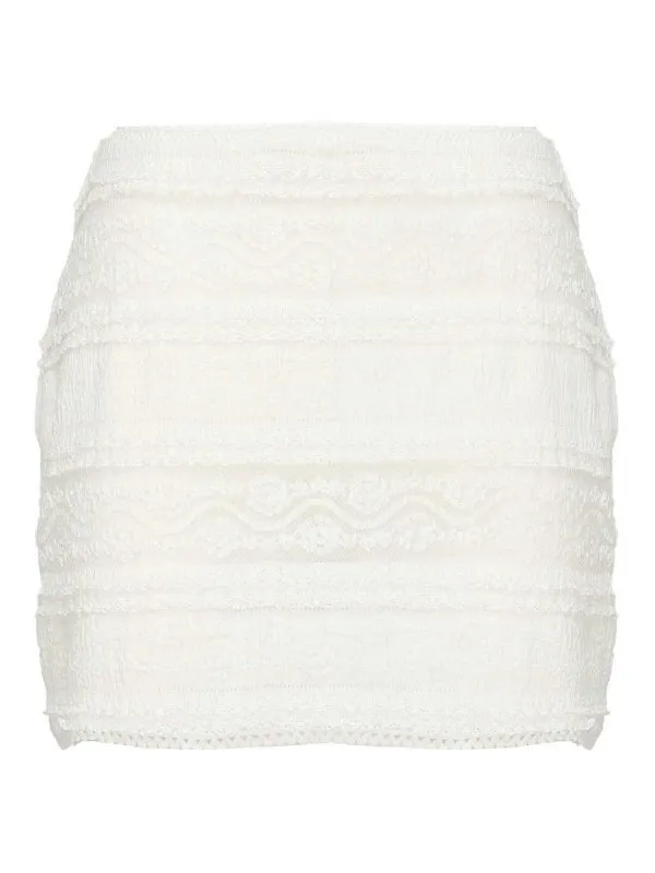 Charo Ruiz Mini Jupe - Blanc - Blanc - Femme | 255400WHITE