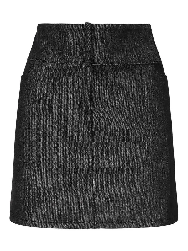 Courreges Jupe Midi - Gris - Gris - Femme | 225DJU271DE00359011