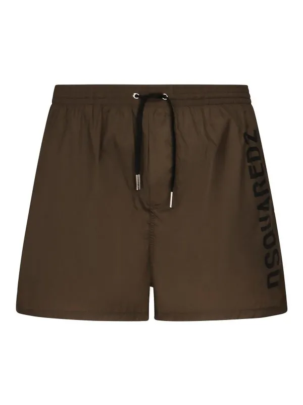 Dsquared2 Short De Bain - Vert Foncé - Vert Foncé | D7B646000307