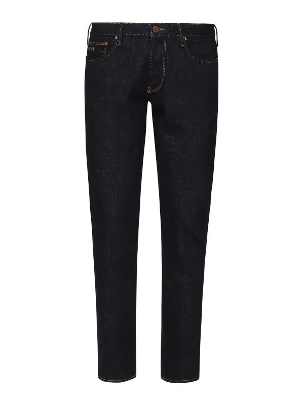 Emporio Armani Jean Droit - Bleu - Bleu | EM000121AF13253MB001