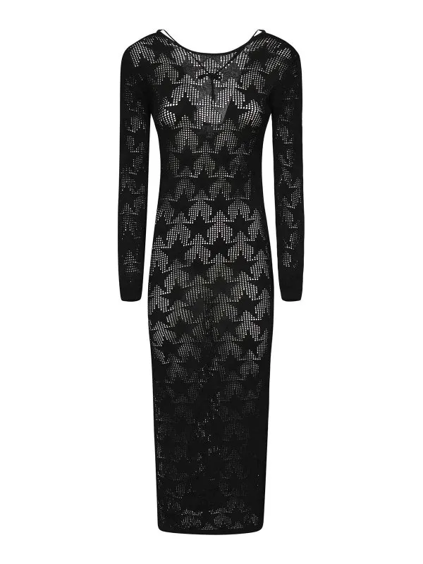 Akep Maxi Robe - Noir - Noir - Femme | VSKD09044 | thebs.com