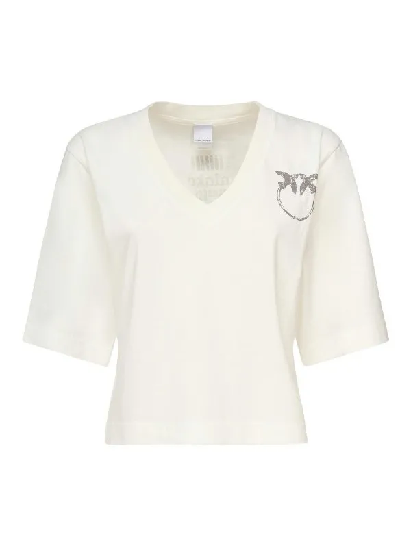 Pinko T-Shirt - Blanc - Blanc - Femme | 1046062D0Z05 | thebs.com
