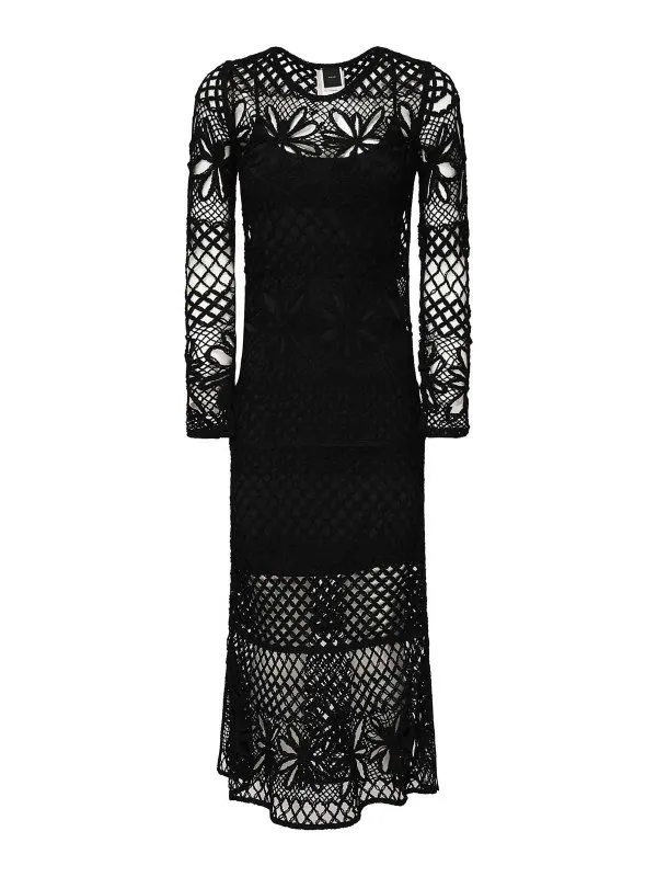 Pinko Maxi Robe - Noir - Noir - Femme | 1047312FFZ99 | thebs.com