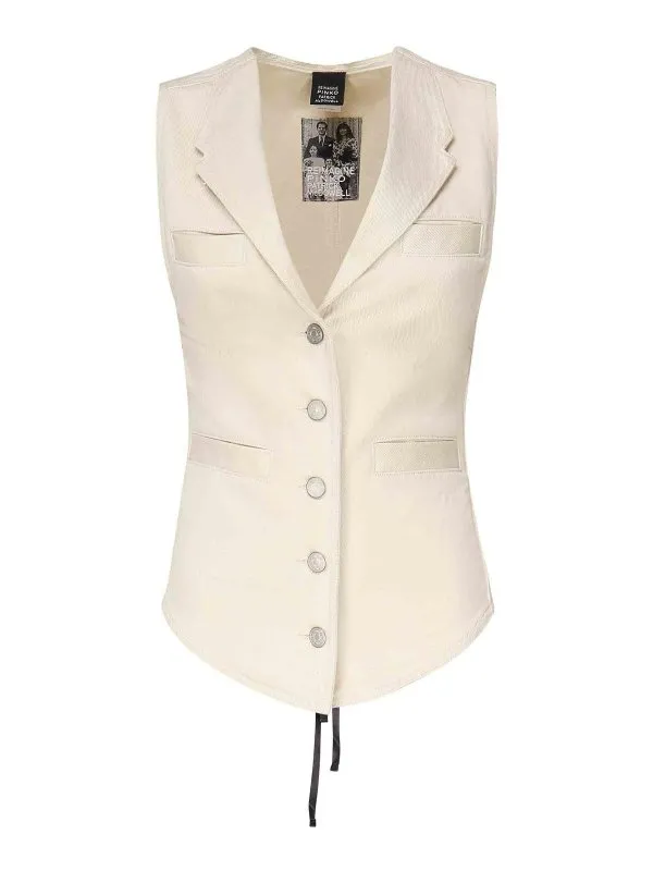 Pinko Jean Bootcut - Blanc - Blanc - Femme | 1050722JOC21