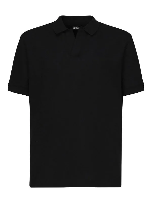 Zegna Polo - Noir - Noir - Homme | UF338A9F708B09412 | thebs.com