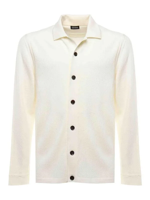 Zegna Polo - Blanc - Blanc - Homme | UFM23A9FCT145N01105