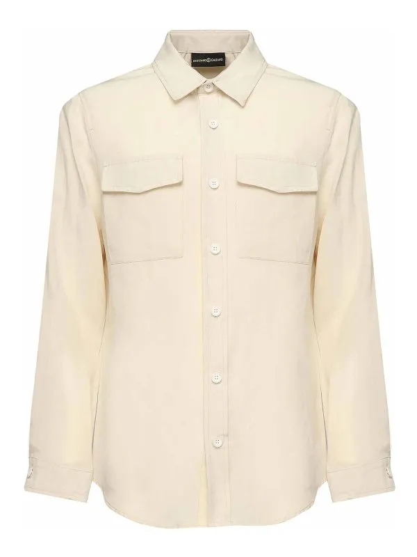 Giuliano Galiano Chemise - Beige - Beige - Homme | PHANTERBURRO