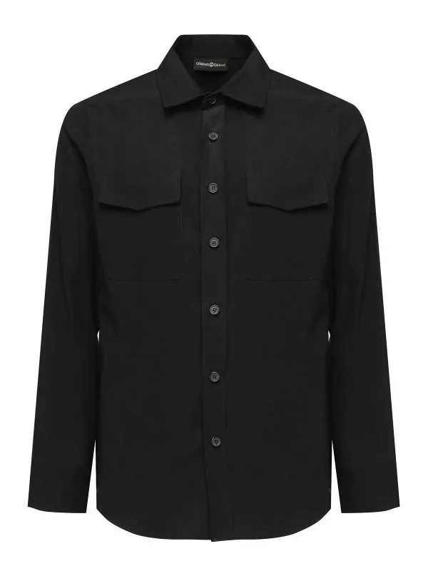 Giuliano Galiano Chemise - Noir - Noir - Homme | PHANTERNERO