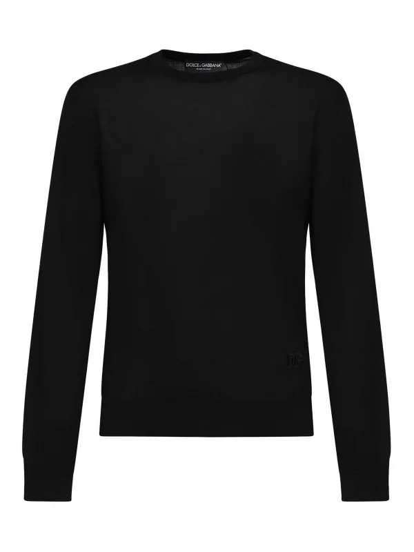 Dolce & Gabbana Pull Col Rond - Noir - Noir | GXX02ZJBSLVN0000