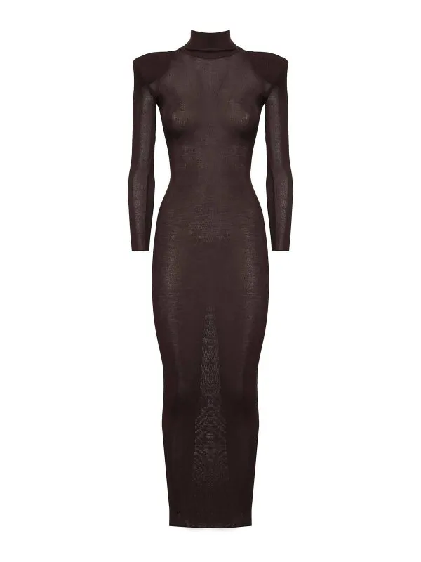 Self Portrait Maxi Robe - Marron - Marron - Femme | SS25945XBR