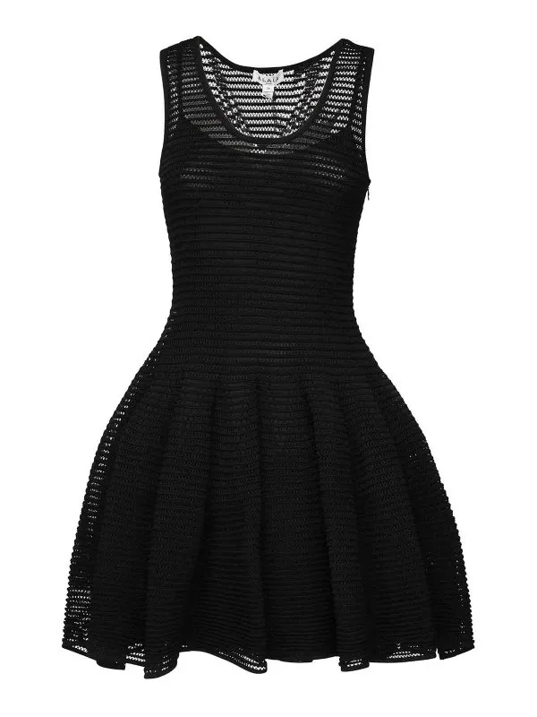Alaïa Robe Courte - Noir - Noir - Femme | AA9R2534K008A995