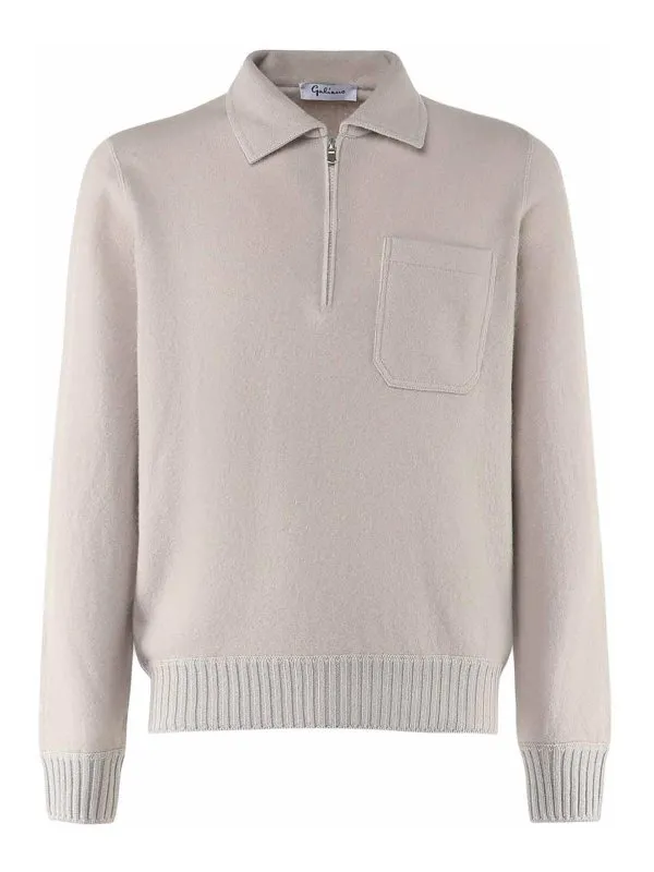 Giuliano Galiano Polo - Taupe - Taupe - Homme | 2020257152049