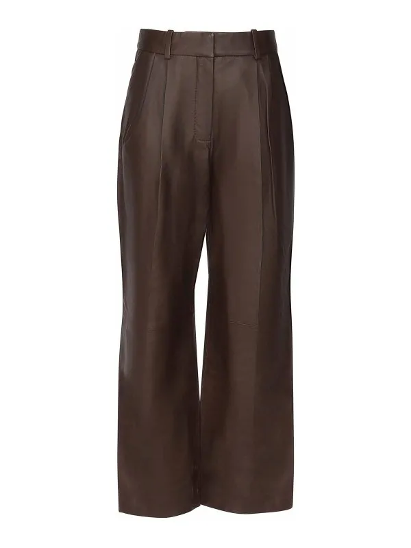 Zimmermann Pantalons En Cuir - Marron - Marron | 0428PF241MAHO