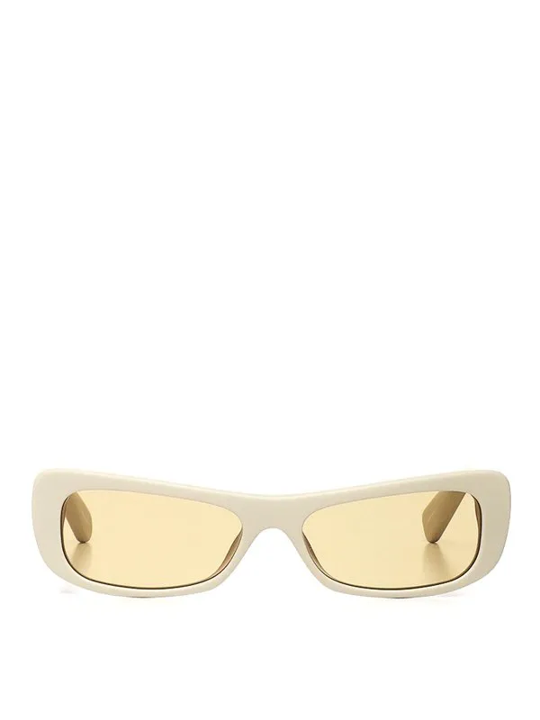 Jacquemus Lunettes De Soleil - Blanc - Blanc - Femme | JAC55C7SUN