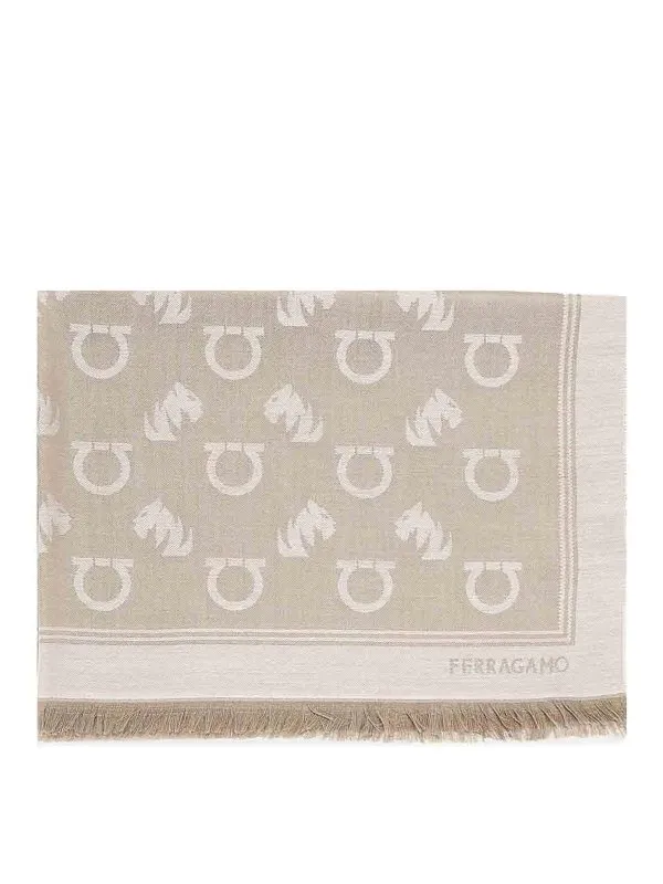 Ferragamo Écharpe - Beige - Beige - Homme | 520141785236004