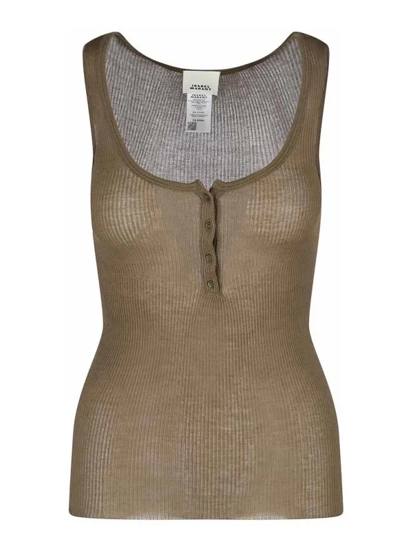 Isabel Marant Top - Vert - Vert - Femme | TS0257FAC1N03I67KI