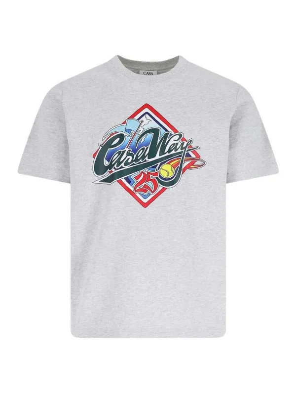 Casablanca T-Shirt - Gris - Gris | MS25JTS00102CASAWAYWORLDSERIES