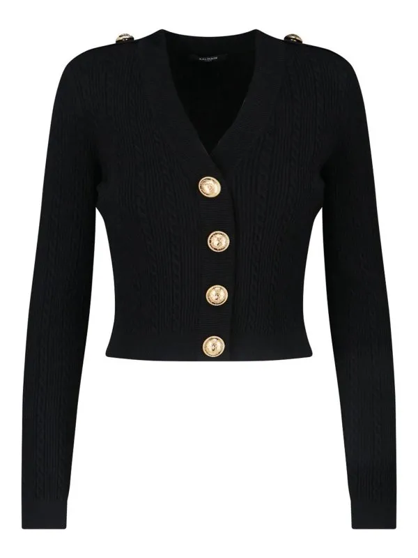 Balmain Pull Col Bateau - Noir - Noir - Femme | FF1KL245KI500PA