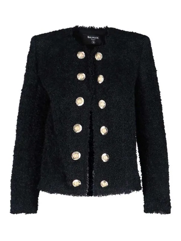 Balmain Veste Casual - Noir - Noir - Femme | FF1SM508XC670PA