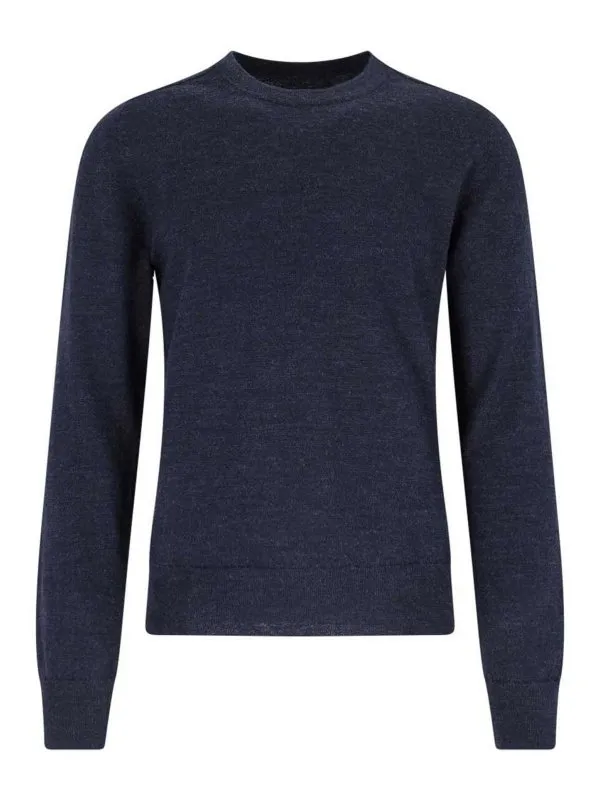 Maison Margiela Pull Col Bateau - Bleu - Bleu | S50HL0041M13098511M