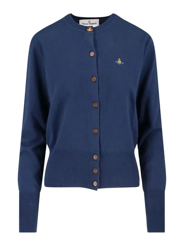 Vivienne Westwood Cardigan - Bleu - Bleu | 1803002PY001VK410