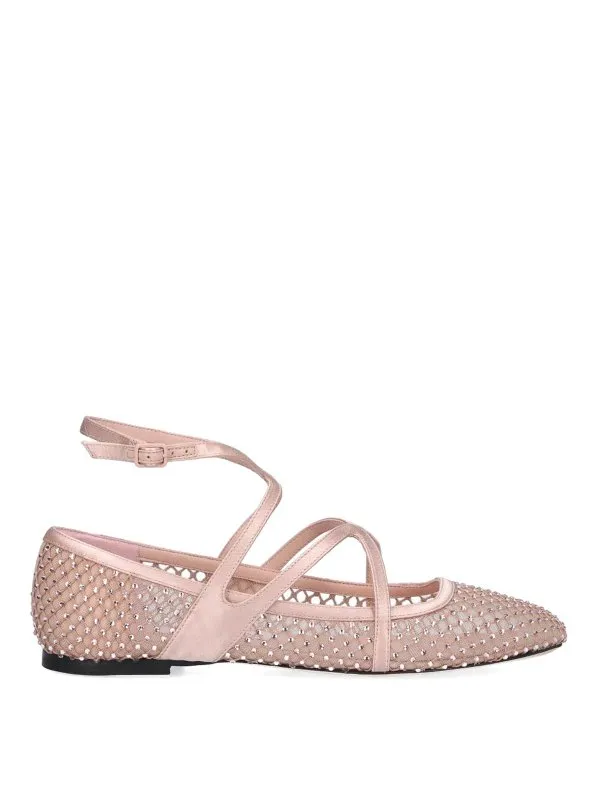 Jimmy Choo Ballerines - Couleur Chair | ASTORIAFLATQHSMACARONCRYSTAL