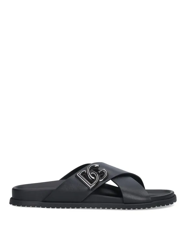 Dolce & Gabbana Sandales - Noir - Noir - Homme | A80525A9Q6780999
