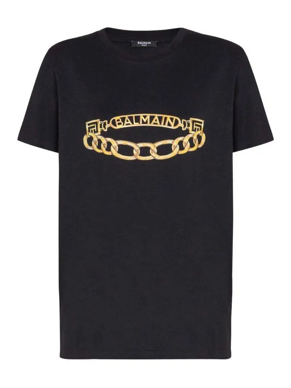Balmain T-Shirt - Noir - Noir - Femme | FF1EF004GE97EAD