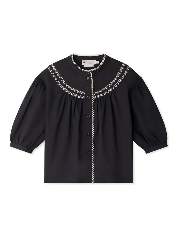Bonpoint Blouse - Noir - Noir - Fille | S05GBLW00027099A