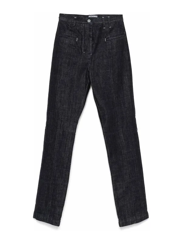 Jacquemus Jean Droit - Bleu - Bleu - Femme | 251DE0731782390