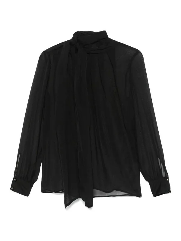 Elisabetta Franchi Blouse - Noir - Noir - Femme | CAT7951E2110