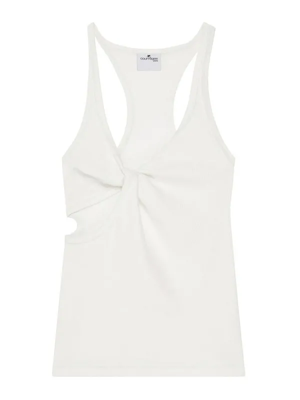 Courreges Top - Blanc - Blanc - Femme | 225JDE134JS01940001