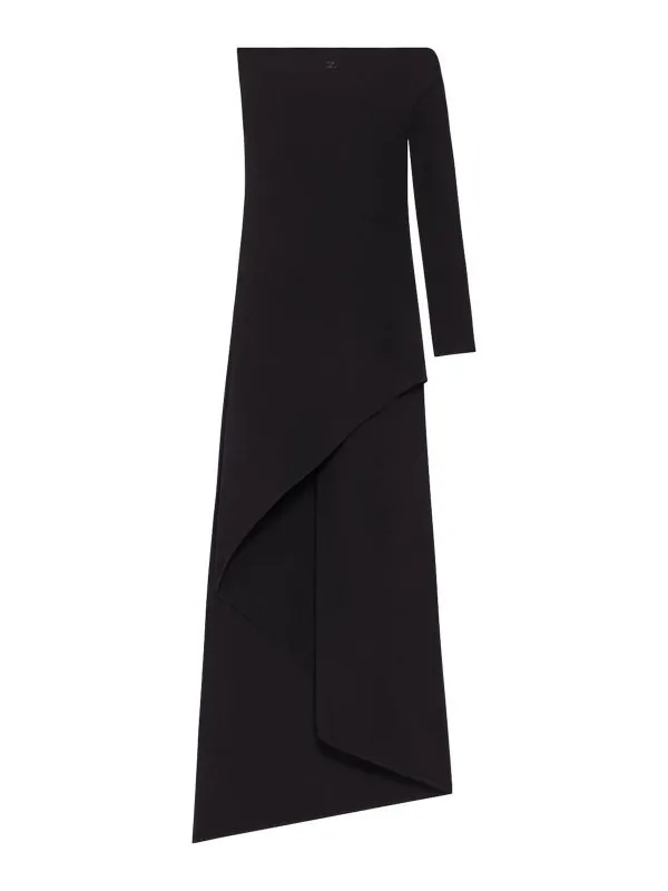 Courreges Maxi Robe - Noir - Noir - Femme | 225JRO611JS02209999