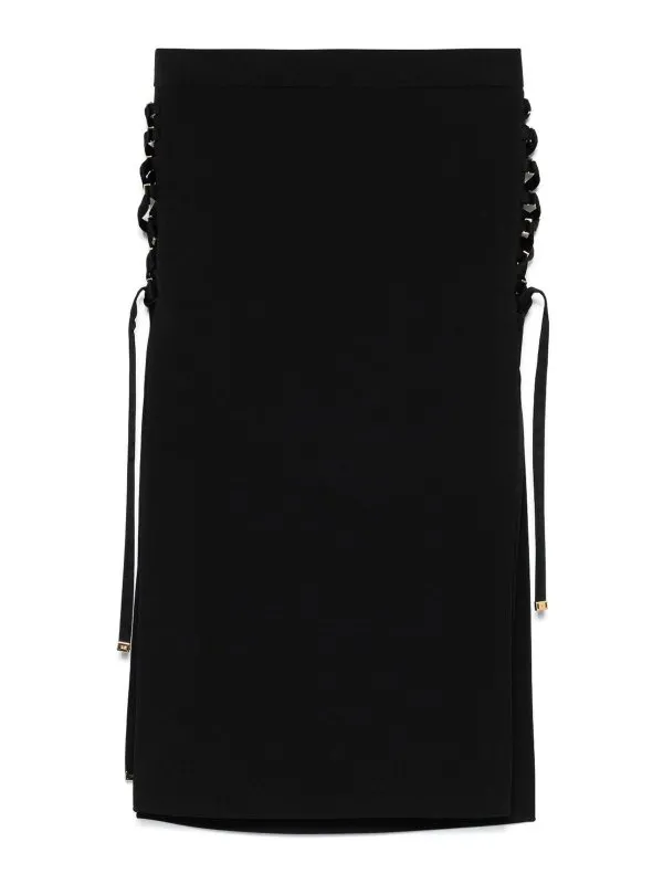 Elisabetta Franchi Jupe Midi - Noir - Noir - Femme | GO12352E2110