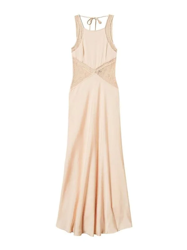 Twinset Maxi Robe - Beige - Beige - Femme | 251TT211200690