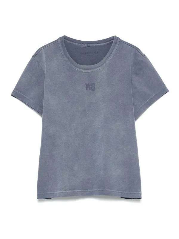 Alexander Wang T-Shirt - Bleu - Bleu - Femme | 4CC3241521402D