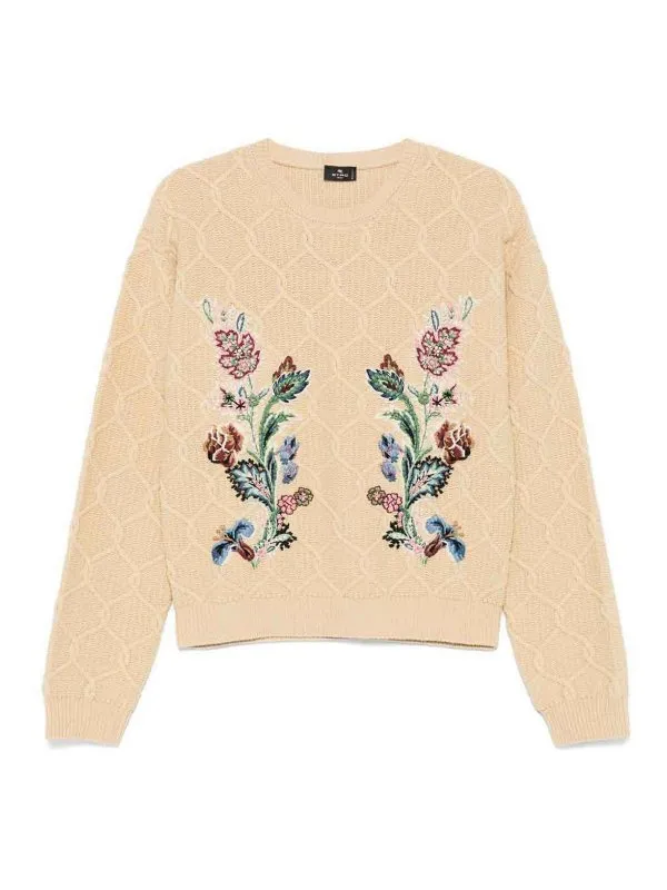 Etro Pull Col Rond - Beige - Beige - Femme | WRKE0252AV706M3791
