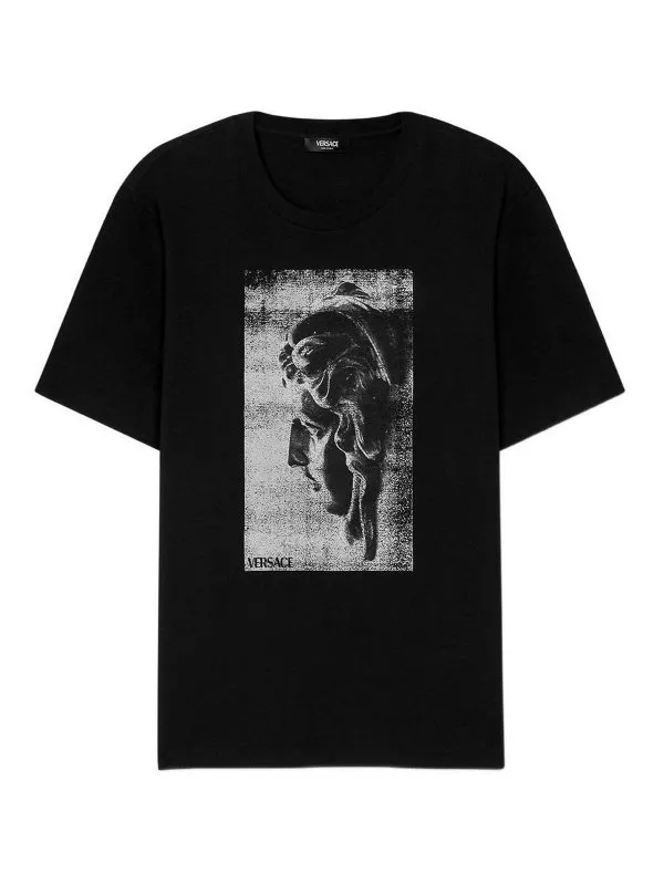 Versace T-Shirt - Noir - Noir - Homme | 10133021A150851B000